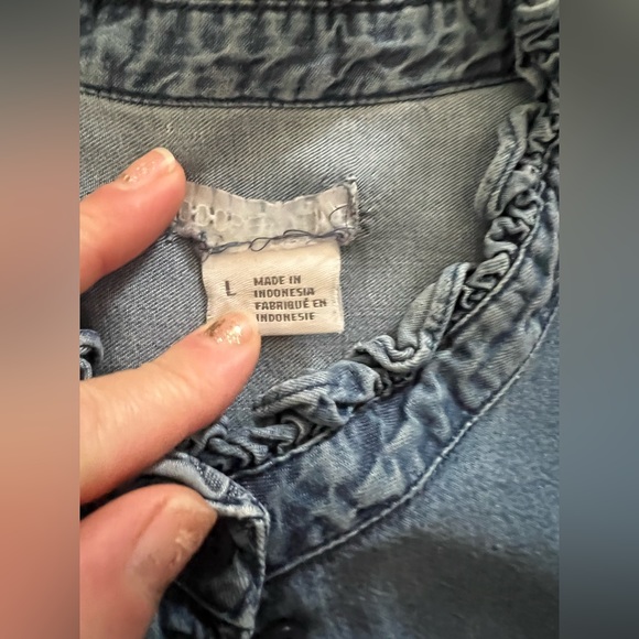 Urban Renewal Denim Button Down, Size Small - Picture 5 of 6